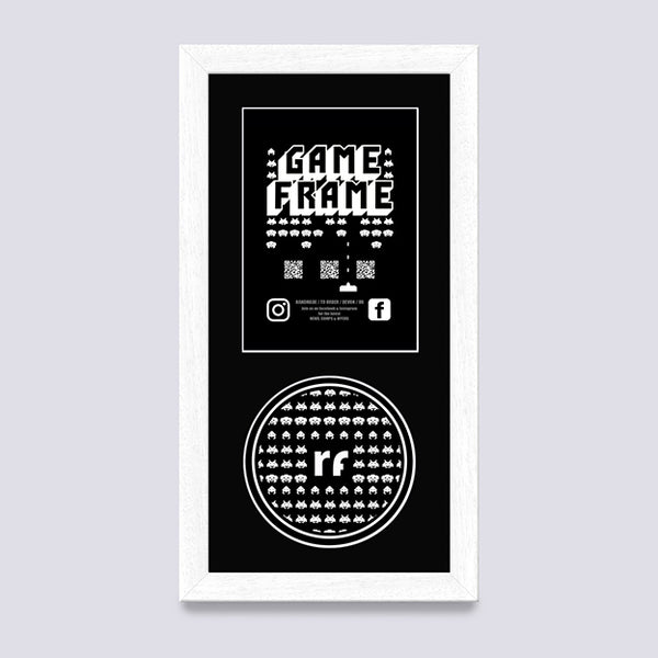 White (Wood Grain) NINTENDO Game Frame