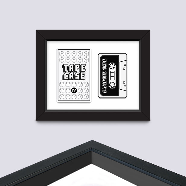 White TAPE AND CASE FRAME