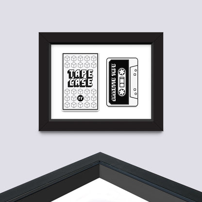 White TAPE AND CASE FRAME