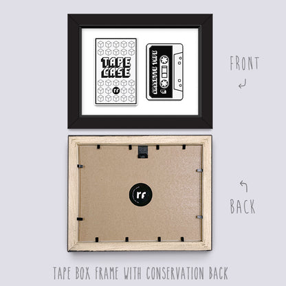White TAPE AND CASE FRAME
