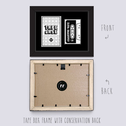 White TAPE AND CASE FRAME