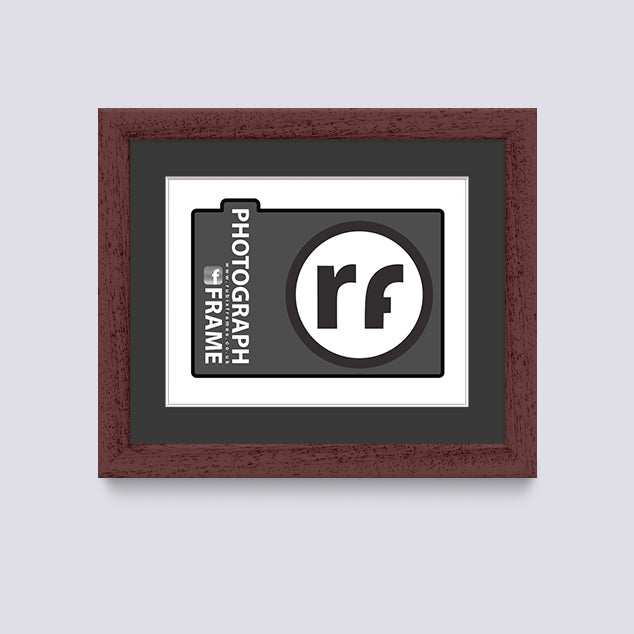 Wood Walnut Finish Photograph Frame