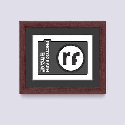 Wood Walnut Finish Photograph Frame