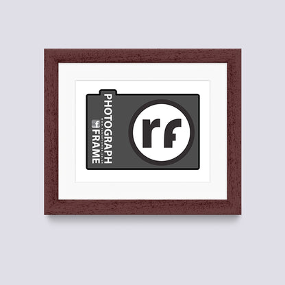 Wood Walnut Finish Photograph Frame