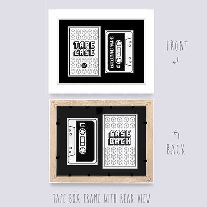 White TAPE AND CASE FRAME
