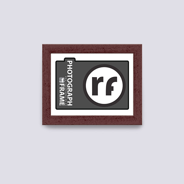 Wood Walnut Finish Photograph Frame