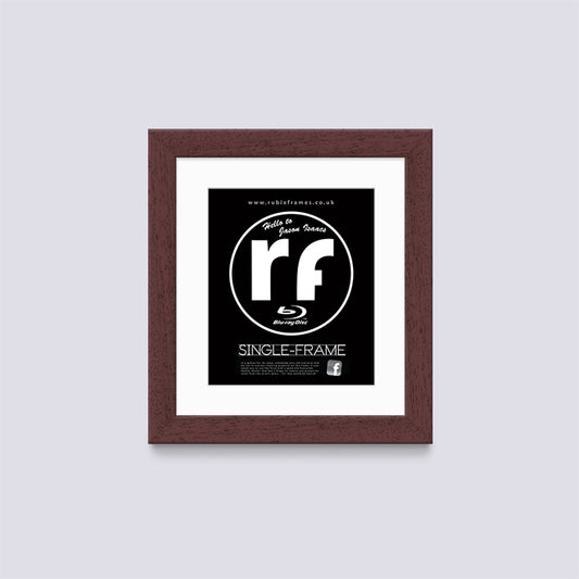 Wood Walnut Finish Blu-ray Single 'Cover or Disc' Frame