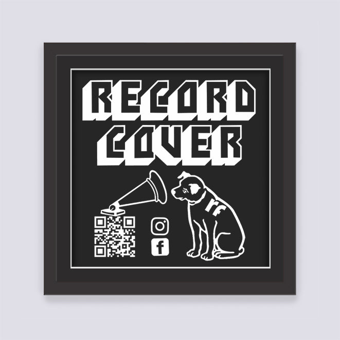 Black Record Cover Frame