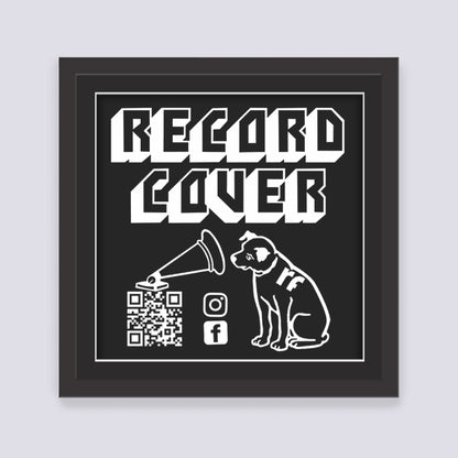 Black Record Cover Frame