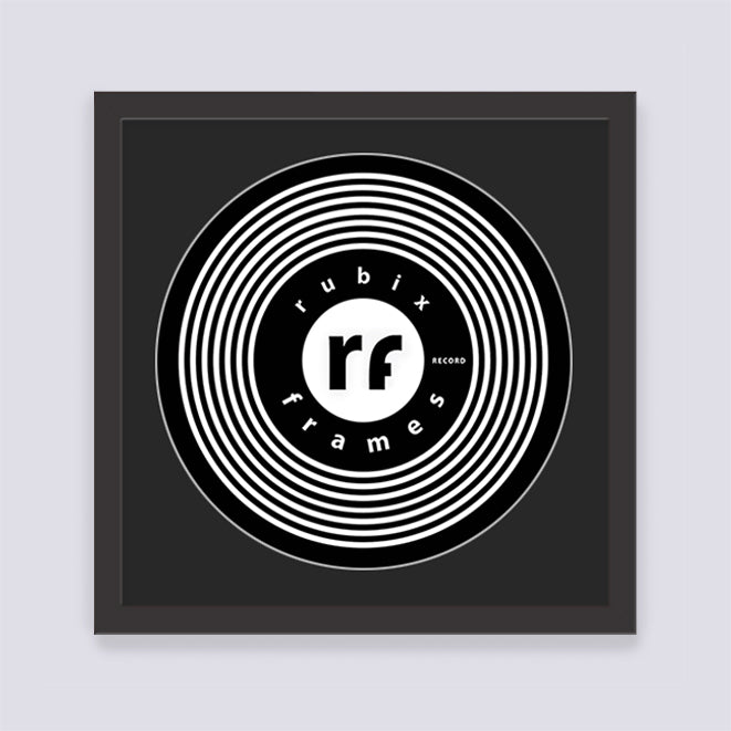 Black Record Disc Frame