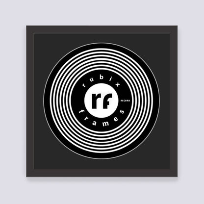 Black Record Disc Frame