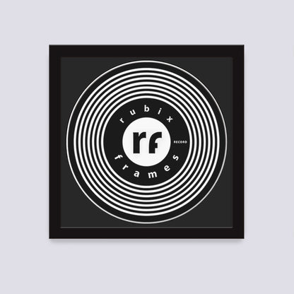 Black Record Disc Frame