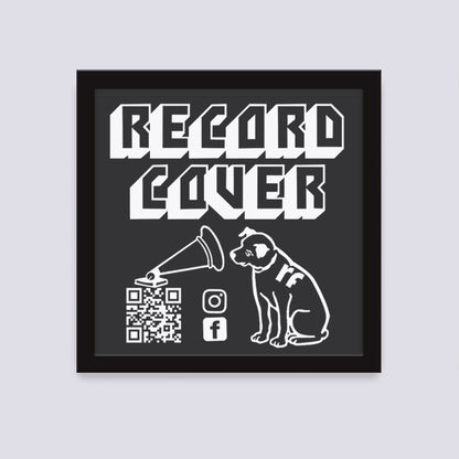 Black Record Cover Frame