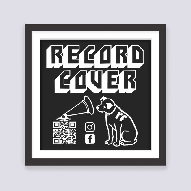 Black Record Cover Frame