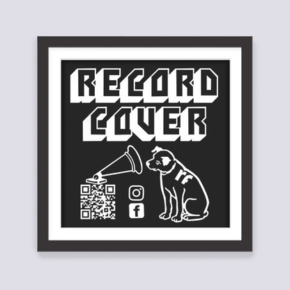 Black Record Cover Frame