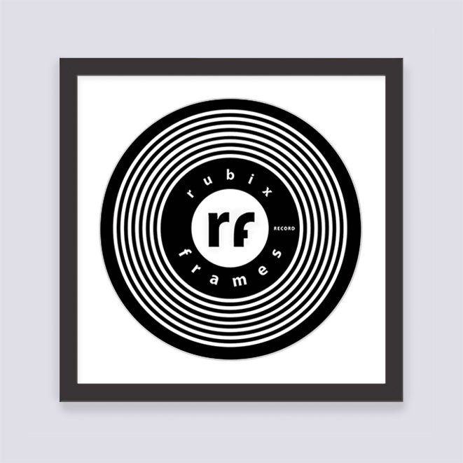 Black Record Disc Frame