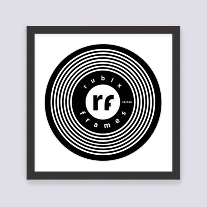 Black Record Disc Frame