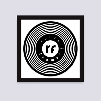 Black Record Disc Frame