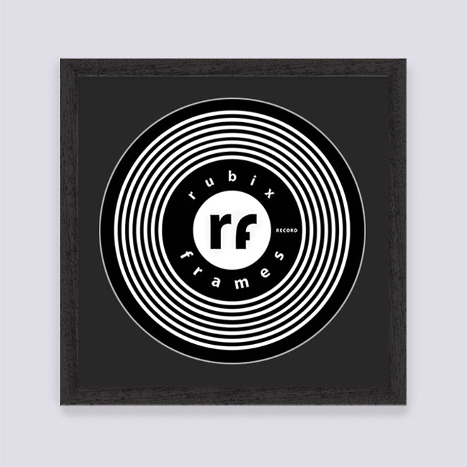 Black (Wood Grain) Finish Record Disc Frame