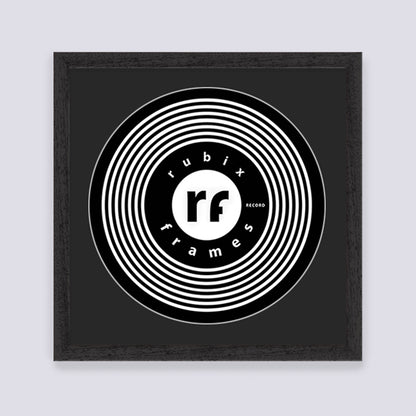 Black (Wood Grain) Finish Record Disc Frame