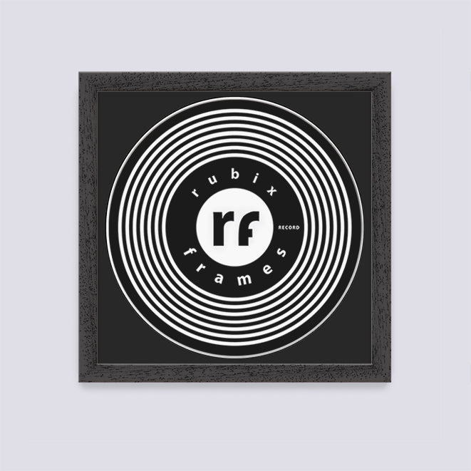 Black (Wood Grain) Finish Record Disc Frame