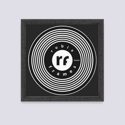Black (Wood Grain) Finish Record Disc Frame