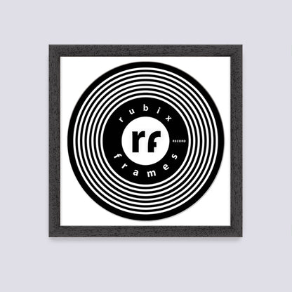 Black (Wood Grain) Finish Record Disc Frame