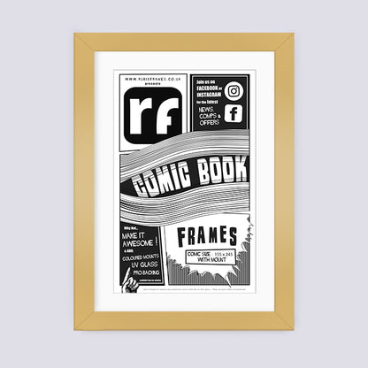 Gold Comic Book Frame