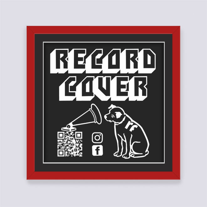 Dark Red Record Cover Frame