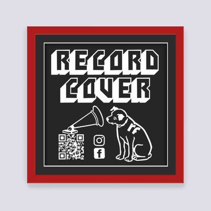 Dark Red Record Cover Frame