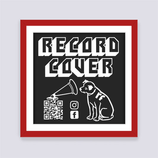 Dark Red Record Cover Frame