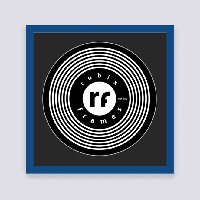 Dark Blue Record Disc Frame