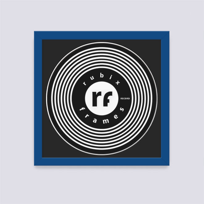 Dark Blue Record Disc Frame