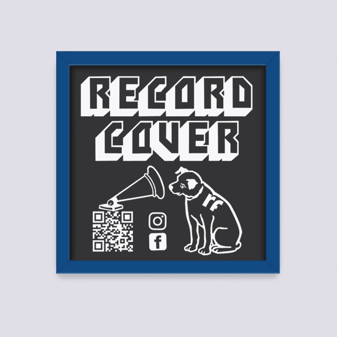 Dark Blue Record Cover Frame