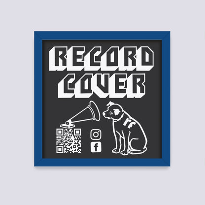 Dark Blue Record Cover Frame