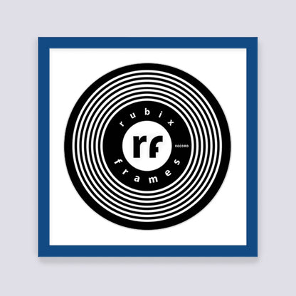 Dark Blue Record Disc Frame