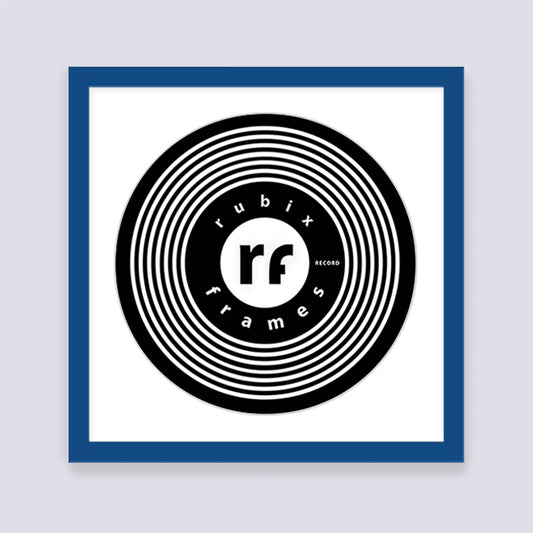 Dark Blue Record Disc Frame