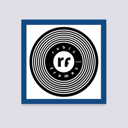 Dark Blue Record Disc Frame