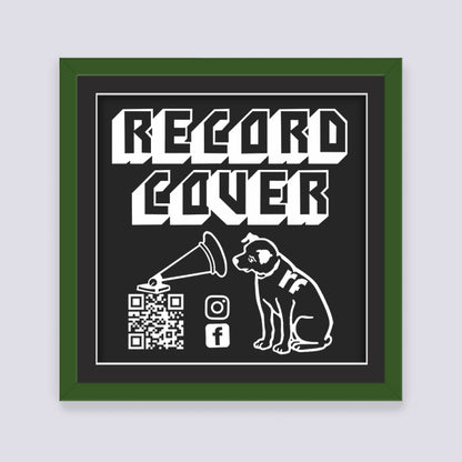 Dark Green Record Cover Frame