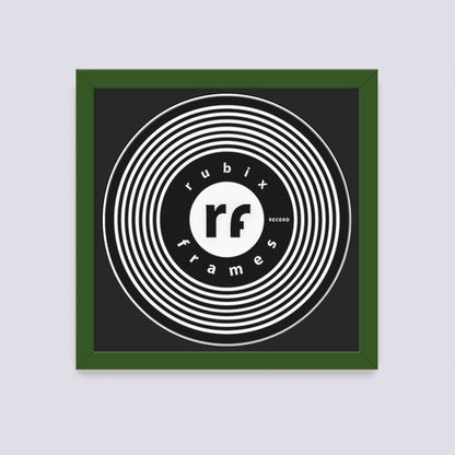 Dark Green Record Disc Frame