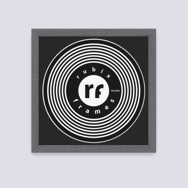 Dark Grey (Wood Grain) Record Disc Frame