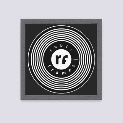 Dark Grey (Wood Grain) Record Disc Frame
