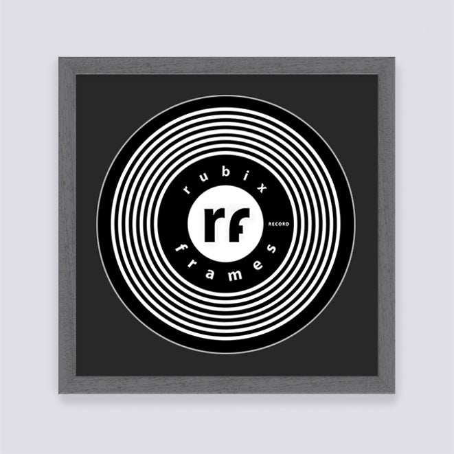 Dark Grey (Wood Grain) Record Disc Frame