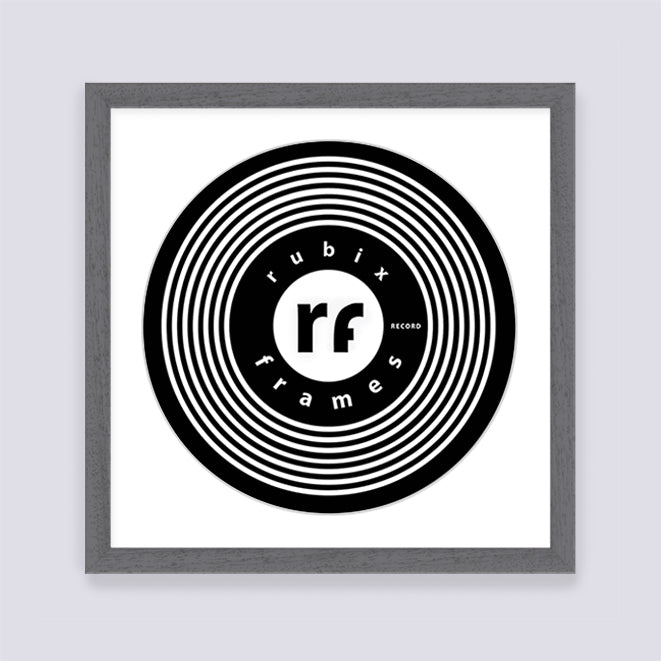 Dark Grey (Wood Grain) Record Disc Frame