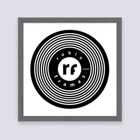 Dark Grey (Wood Grain) Record Disc Frame