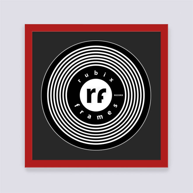 Dark Red Record Disc Frame