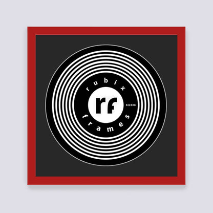 Dark Red Record Disc Frame
