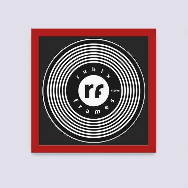 Dark Red Record Disc Frame