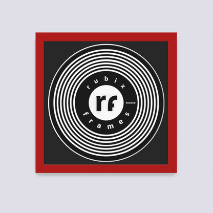 Dark Red Record Disc Frame