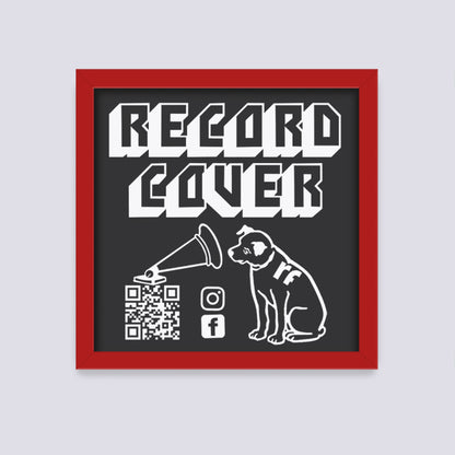 Dark Red Record Cover Frame